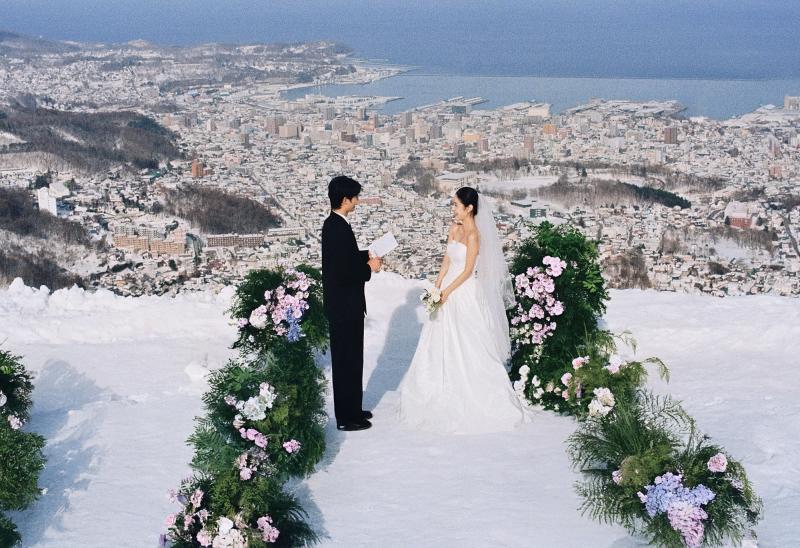 天狗山婚礼 第2张 日本婚纱照 日本旅拍 日本尼鹿摄影