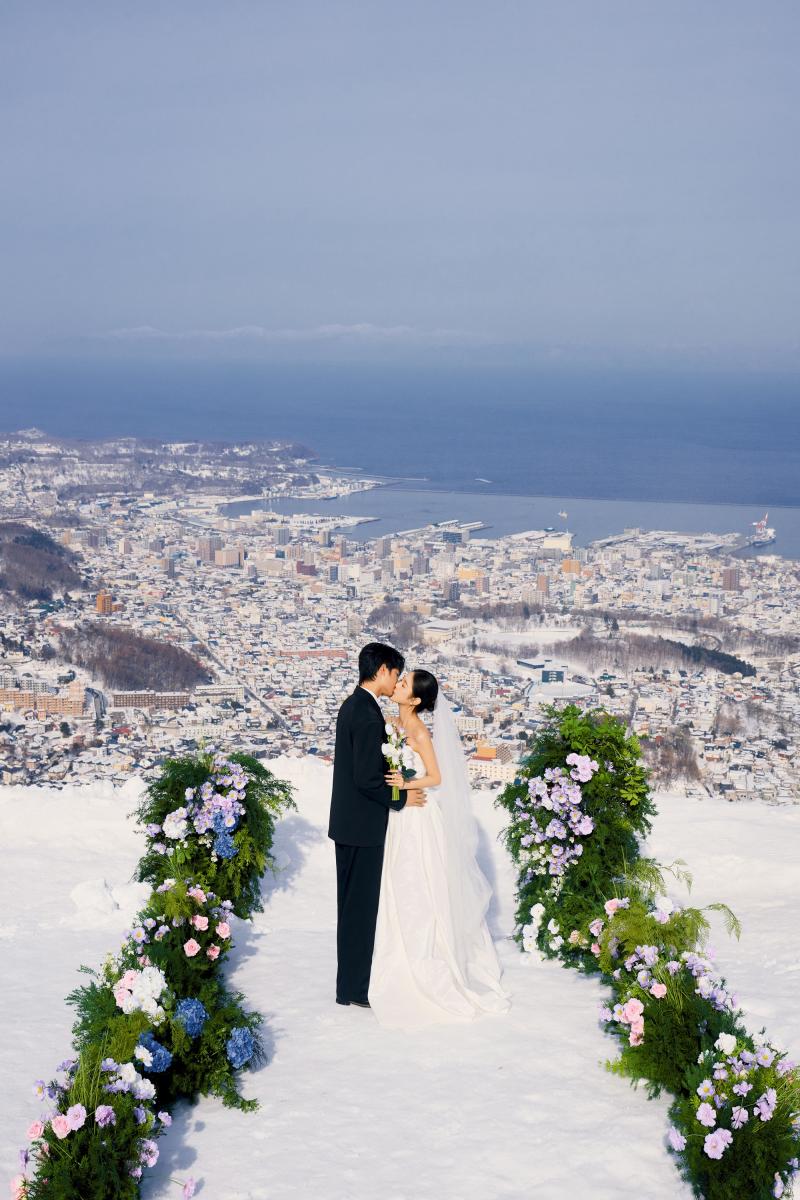 天狗山婚礼 第4张 日本婚纱照 日本旅拍 日本尼鹿摄影