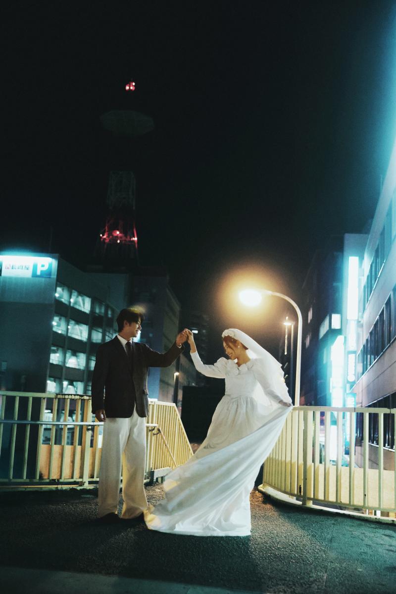 小樽站天桥 第46张 日本婚纱照 日本旅拍 小樽婚纱照 日本尼鹿摄影
