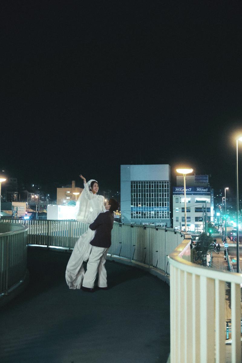 小樽站天桥 第45张 日本婚纱照 日本旅拍 小樽婚纱照 日本尼鹿摄影