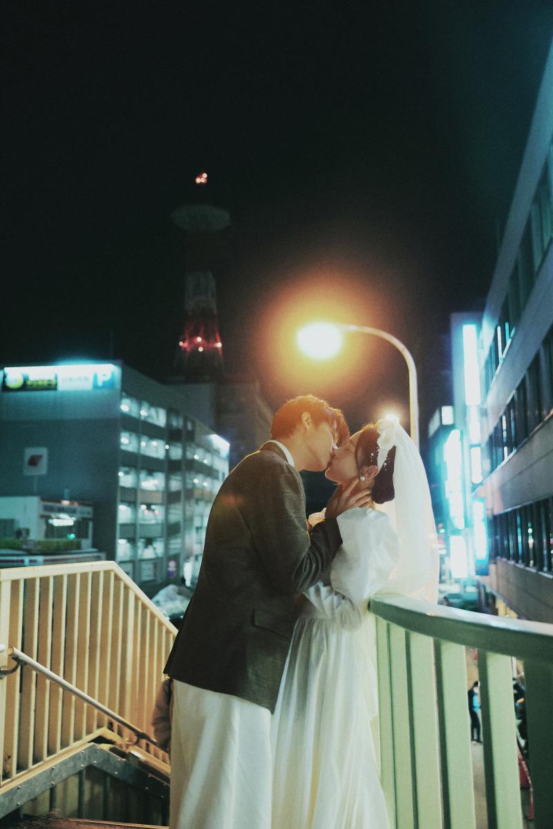 小樽站天桥 第39张 日本婚纱照 日本旅拍 小樽婚纱照 日本尼鹿摄影