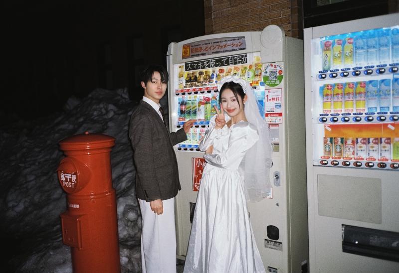 小樽站天桥 第36张 日本婚纱照 日本旅拍 小樽婚纱照 日本尼鹿摄影