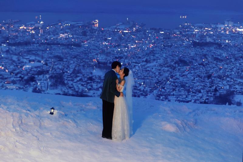 天狗山 蓝调时刻 第12张 日本婚纱照 日本旅拍 日本尼鹿摄影