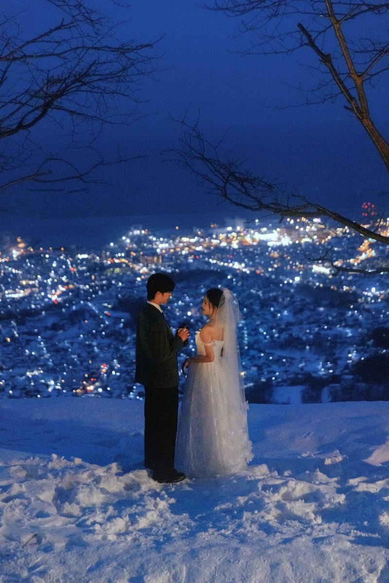 天狗山 蓝调时刻 第28张 日本婚纱照 日本旅拍 日本尼鹿摄影