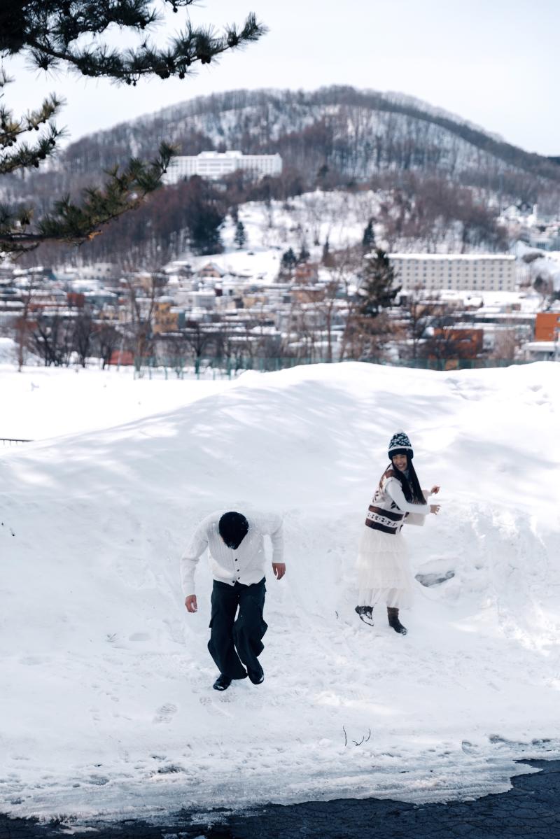 小樽公园 第18张 日本婚纱照 日本旅拍 小樽婚纱照 日本尼鹿摄影