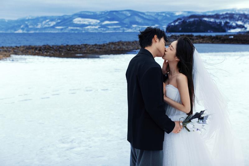 祝津海边雪山 第36张 日本婚纱照 日本旅拍 日本雪景婚纱照 日本尼鹿摄影
