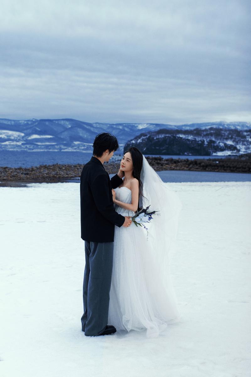 祝津海边雪山 第47张 日本婚纱照 日本旅拍 日本雪景婚纱照 日本尼鹿摄影