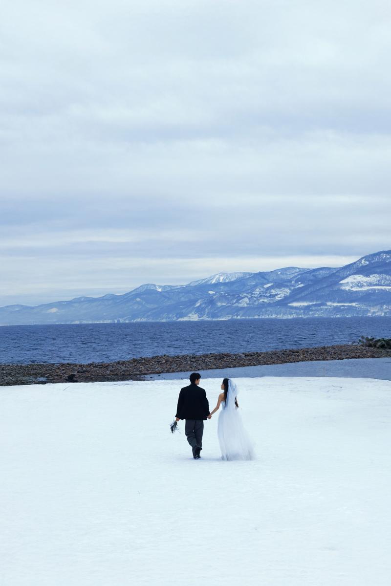 祝津海边雪山 第25张 日本婚纱照 日本旅拍 日本雪景婚纱照 日本尼鹿摄影