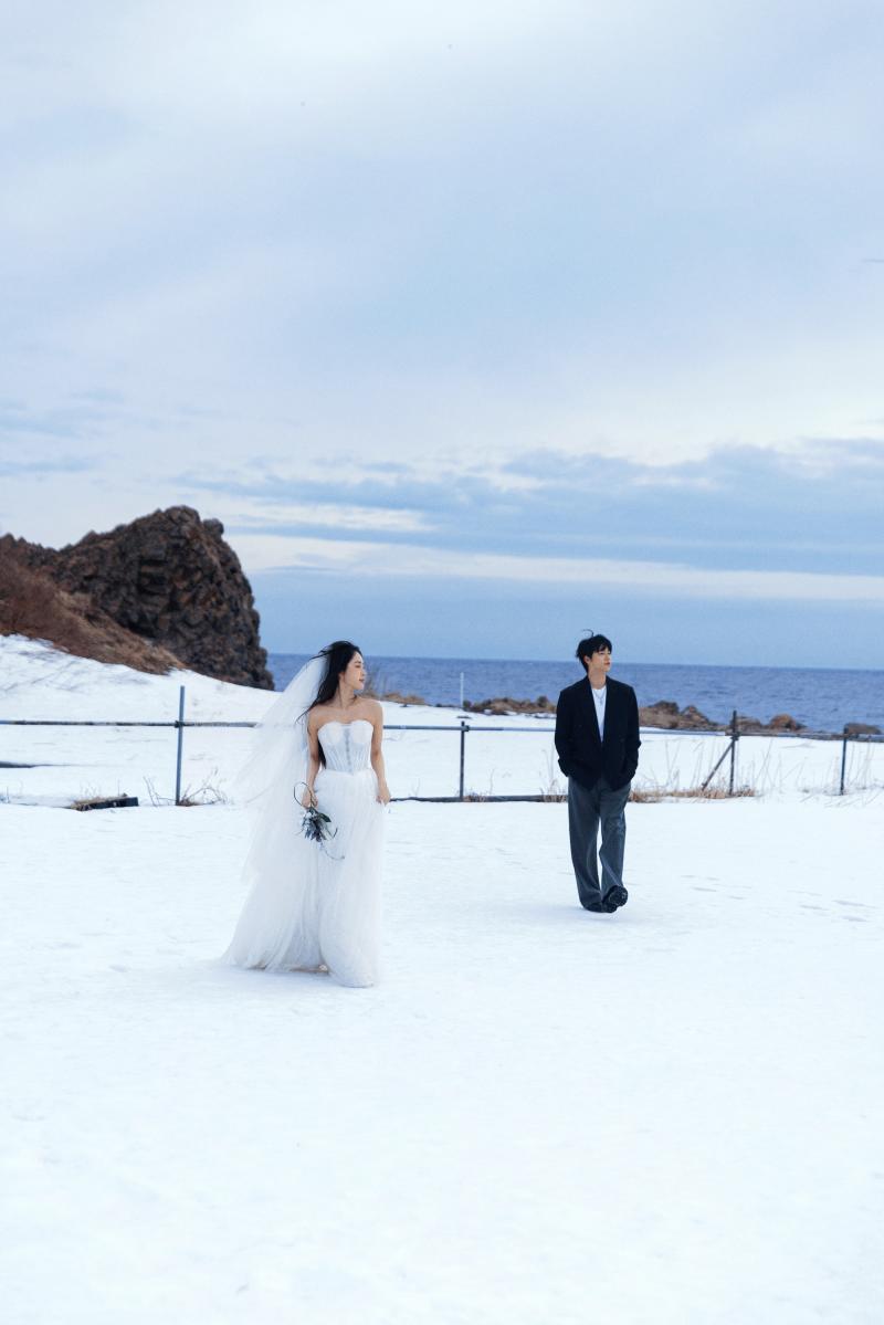 祝津海边雪山 第35张 日本婚纱照 日本旅拍 日本雪景婚纱照 日本尼鹿摄影