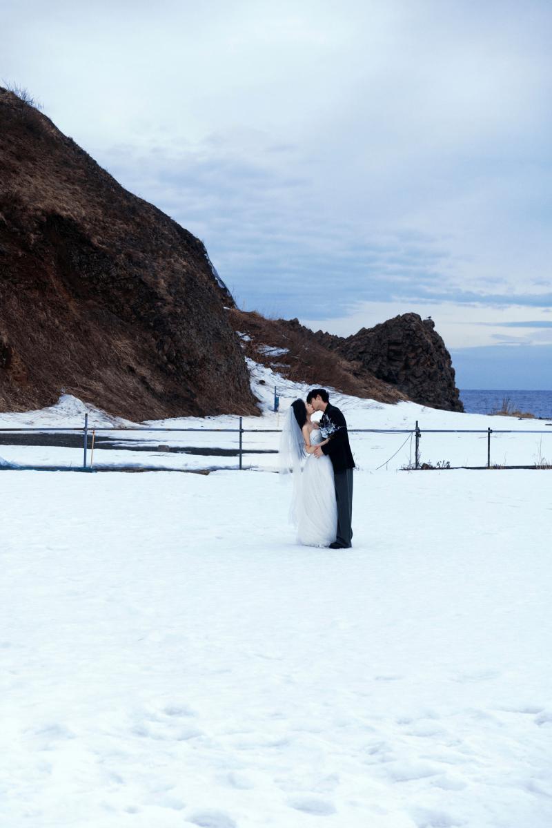 祝津海边雪山 第19张 日本婚纱照 日本旅拍 日本雪景婚纱照 日本尼鹿摄影