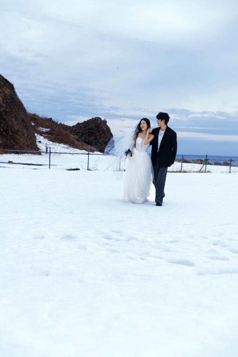 祝津海边雪山 第27张 日本婚纱照 日本旅拍 日本雪景婚纱照 日本尼鹿摄影