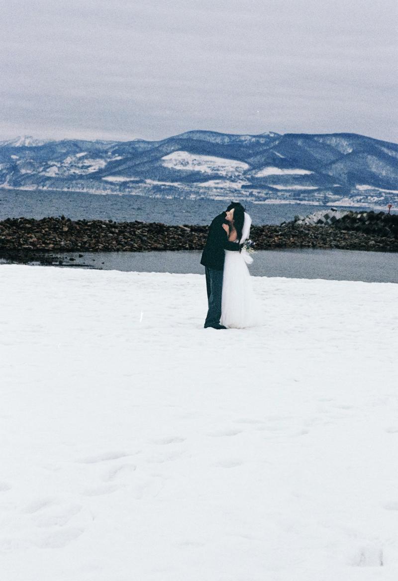 祝津海边雪山 第8张 日本婚纱照 日本旅拍 日本雪景婚纱照 日本尼鹿摄影