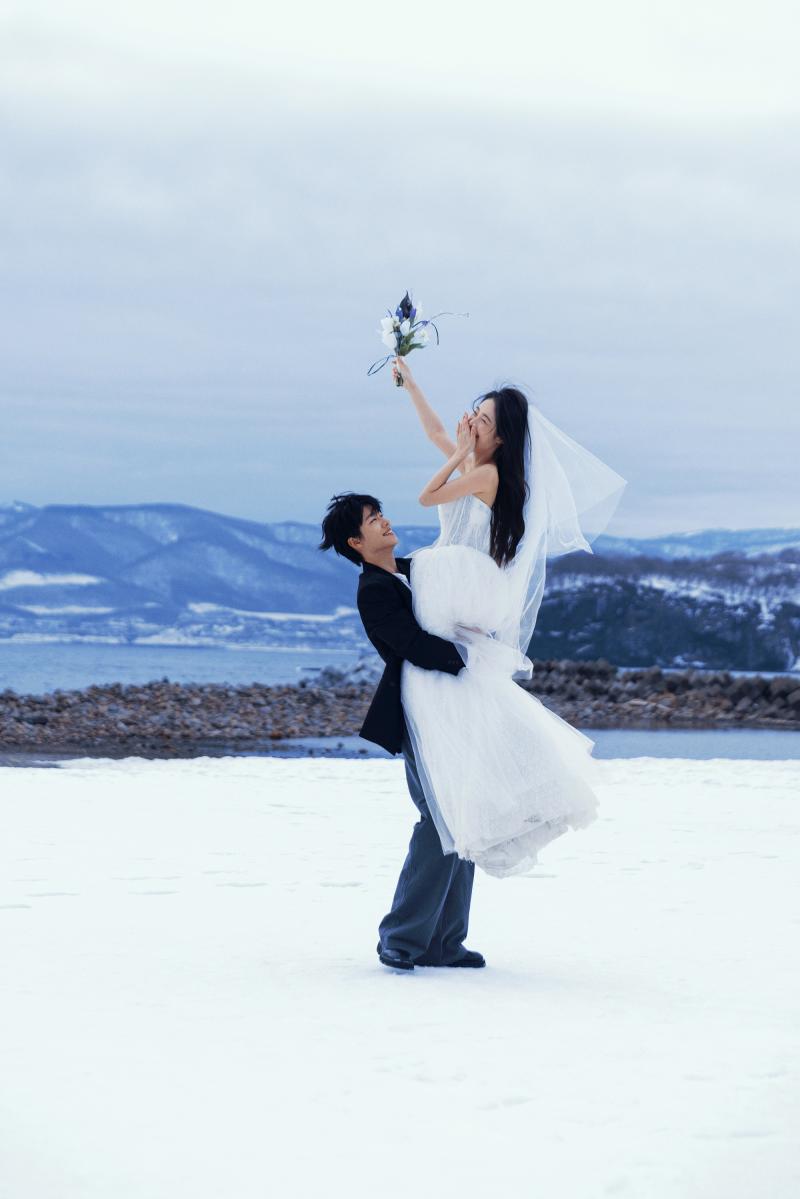 祝津海边雪山 第32张 日本婚纱照 日本旅拍 日本雪景婚纱照 日本尼鹿摄影