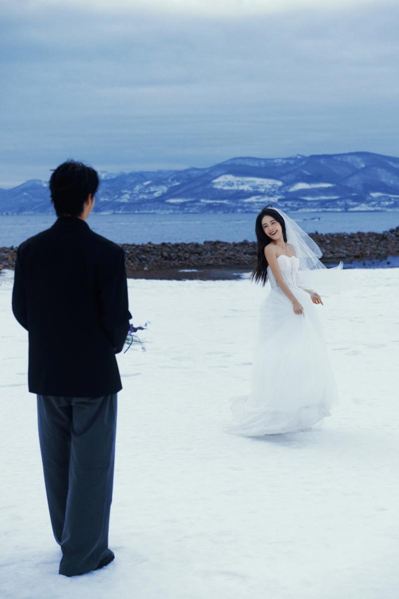 祝津海边雪山 第33张 日本婚纱照 日本旅拍 日本雪景婚纱照 日本尼鹿摄影