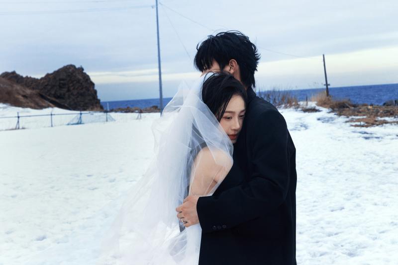 祝津海边雪山 第23张 日本婚纱照 日本旅拍 日本雪景婚纱照 日本尼鹿摄影