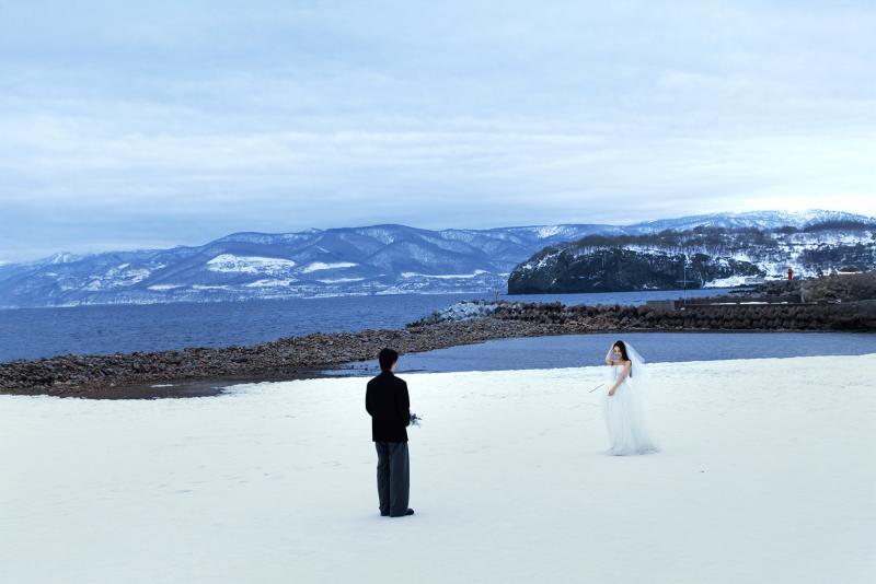 祝津海边雪山 第21张 日本婚纱照 日本旅拍 日本雪景婚纱照 日本尼鹿摄影