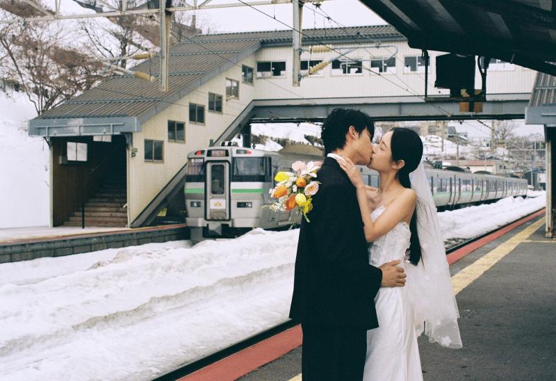 雪地里相爱 第15张 日本婚纱照 日本旅拍 日本雪景婚纱照 日本尼鹿摄影