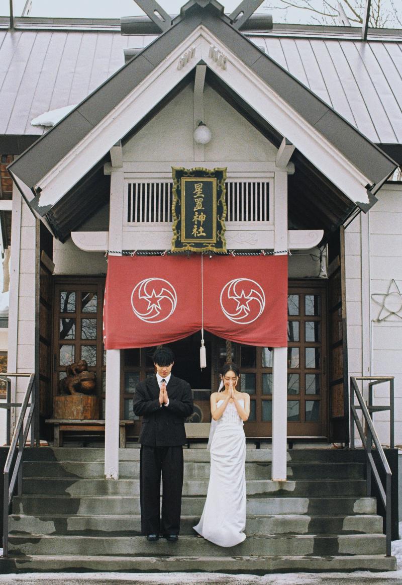 雪地里相爱 第35张 日本婚纱照 日本旅拍 日本雪景婚纱照 日本尼鹿摄影