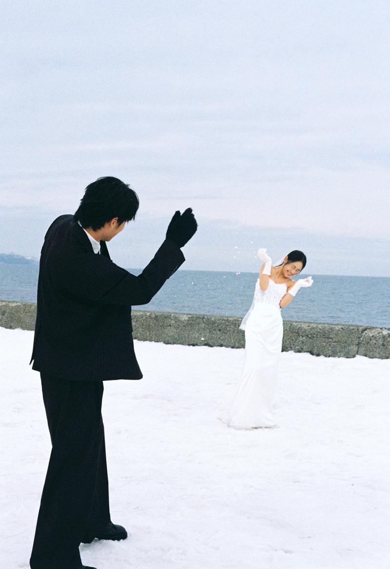 雪地里相爱 第40张 日本婚纱照 日本旅拍 日本雪景婚纱照 日本尼鹿摄影
