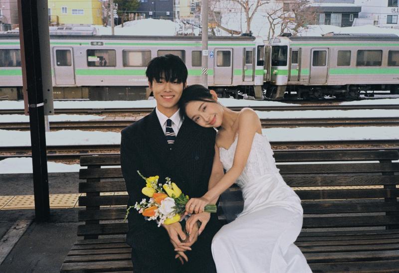 雪地里相爱 第3张 日本婚纱照 日本旅拍 日本雪景婚纱照 日本尼鹿摄影