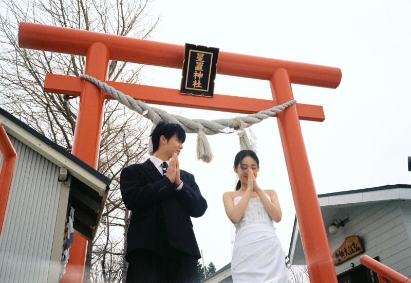 雪地里相爱 第8张 日本婚纱照 日本旅拍 日本雪景婚纱照 日本尼鹿摄影